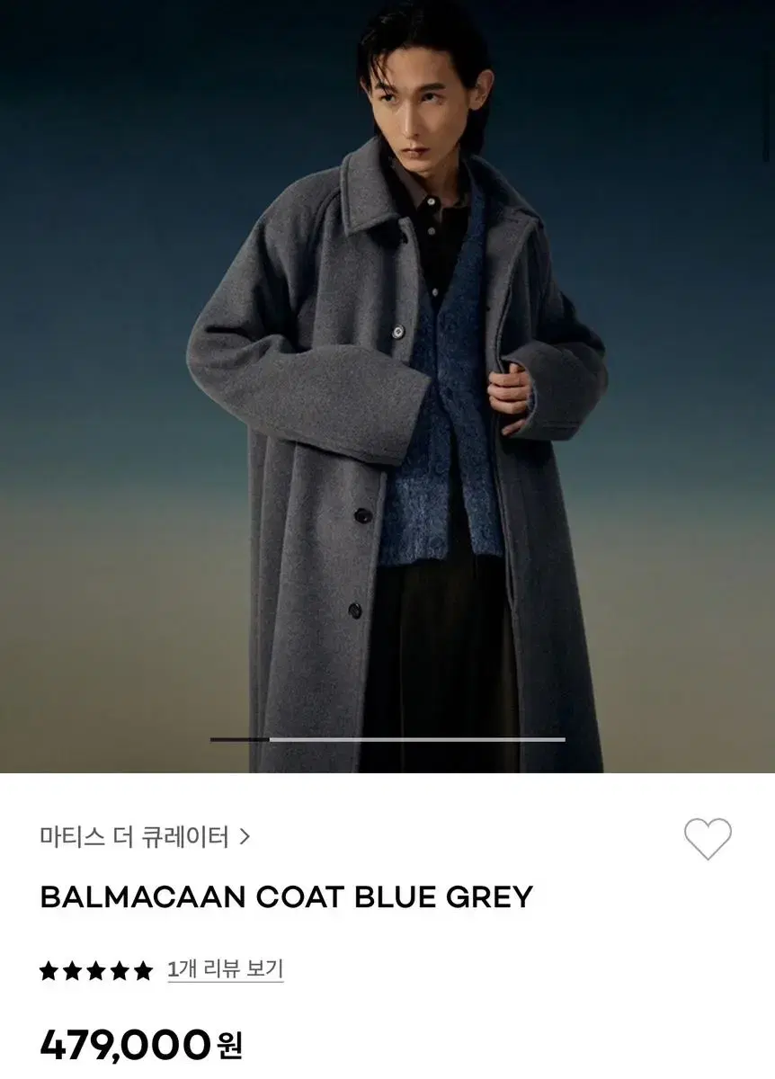 MatisseCurator Balmacan Coat Grey 1 New