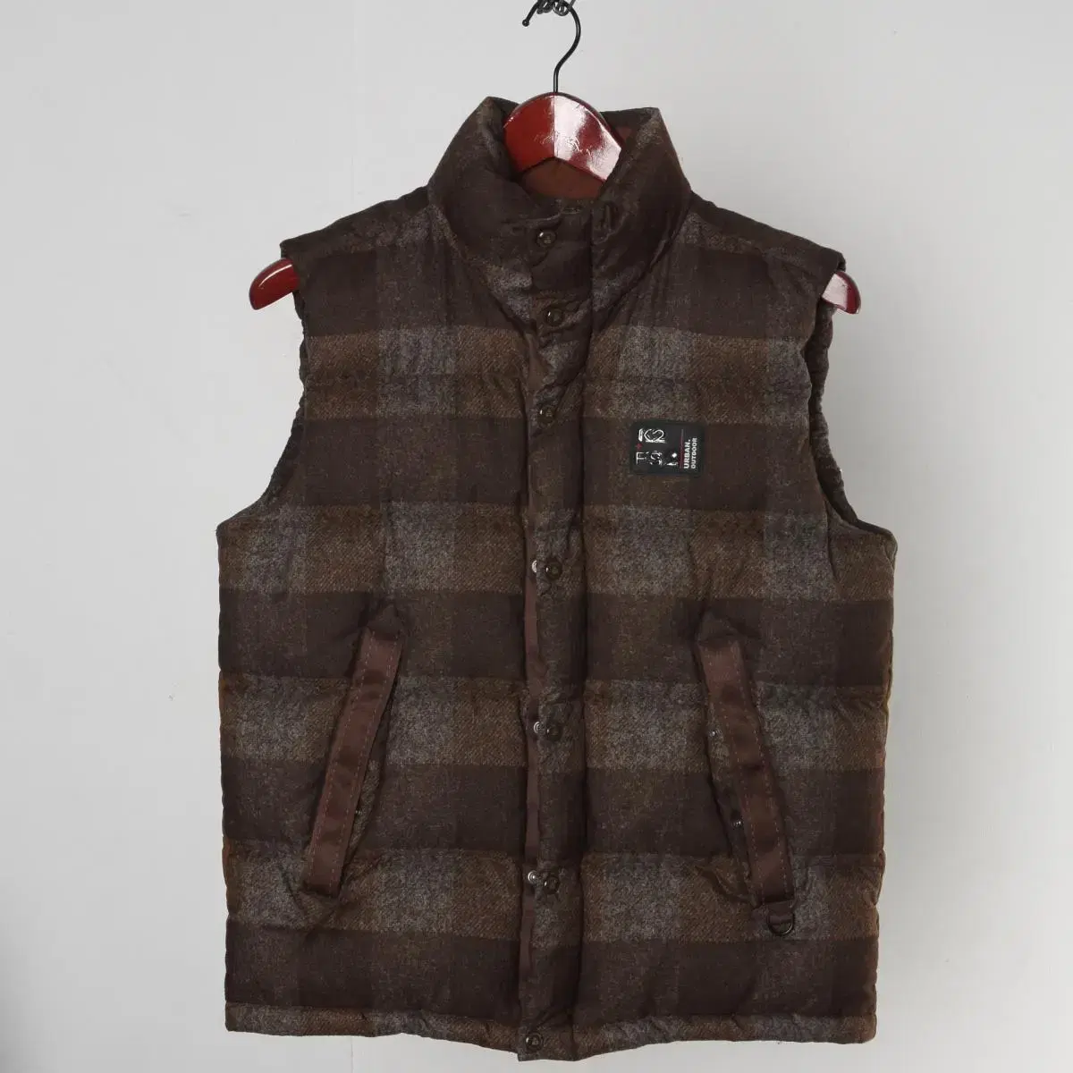 K2 95 size duck down puffer vest men's