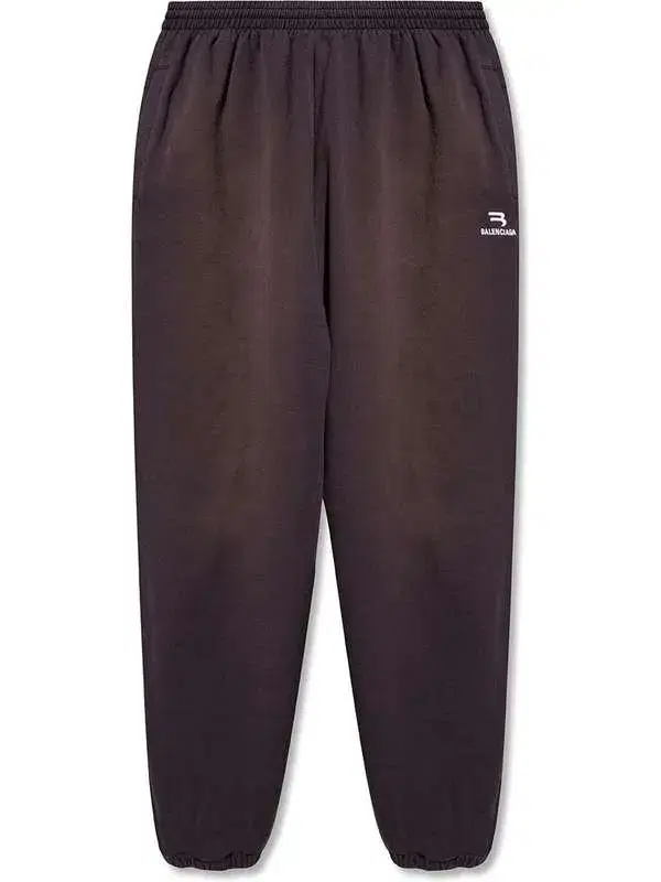 [L] Balenciaga Sportyb Logo Jogger Pants New