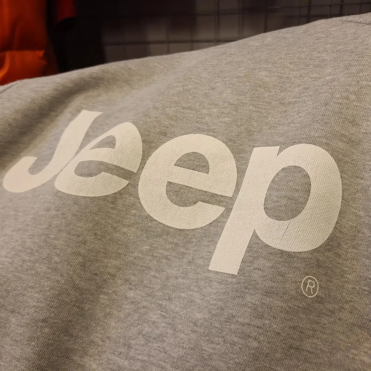 (S~M)JEEP 그레이 맨투맨