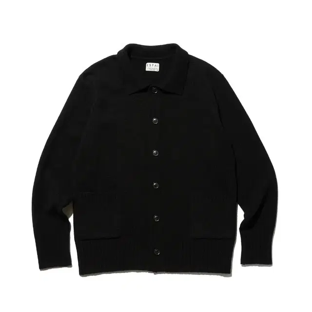 에스파이 Wool Pocket Cardigan Black (M)