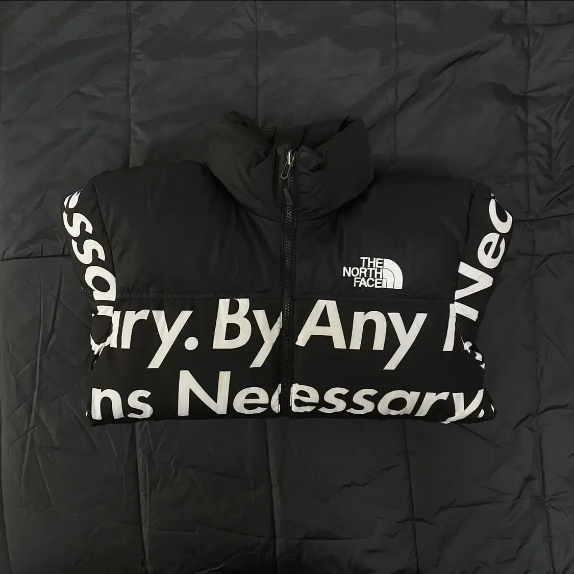 [S] 15FW Supreme The North Face Lettering Knopsie Black