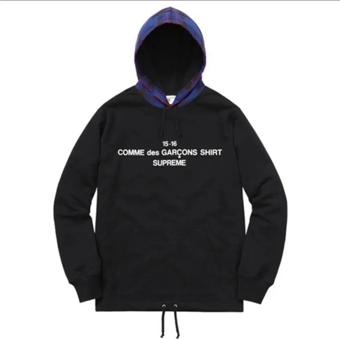 [S] 15FW Supreme Comme des Garçons Song Hooded Black