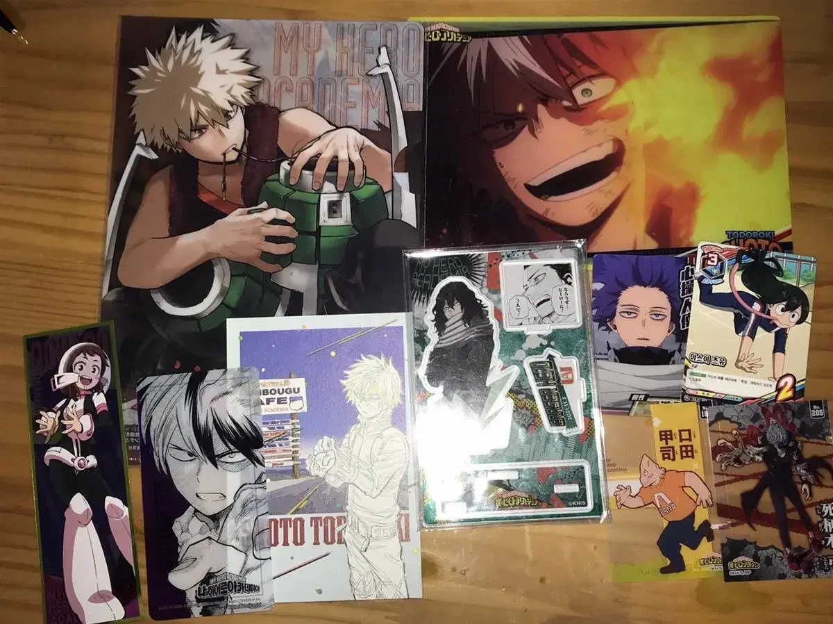 Hiroaka Aizawa Diorama Bakugo Todoroki Goods Bulk Clear kard Metal Card