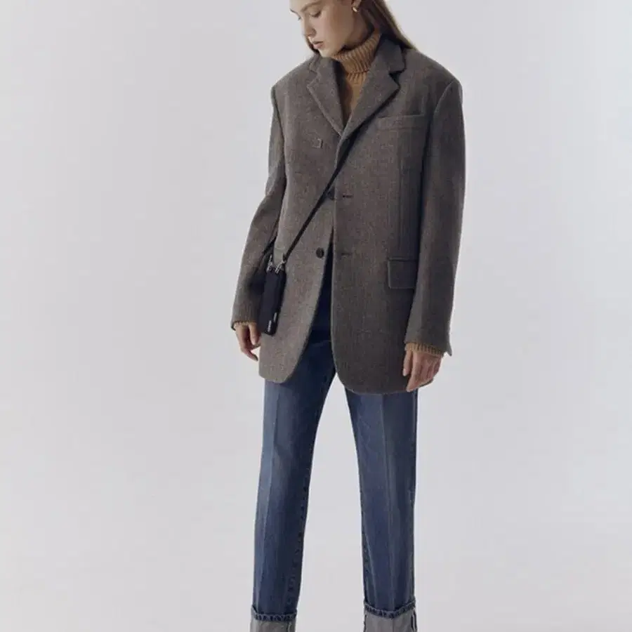 던스트 WOOL BLAZER HERRINGBONE (거의 새상품)