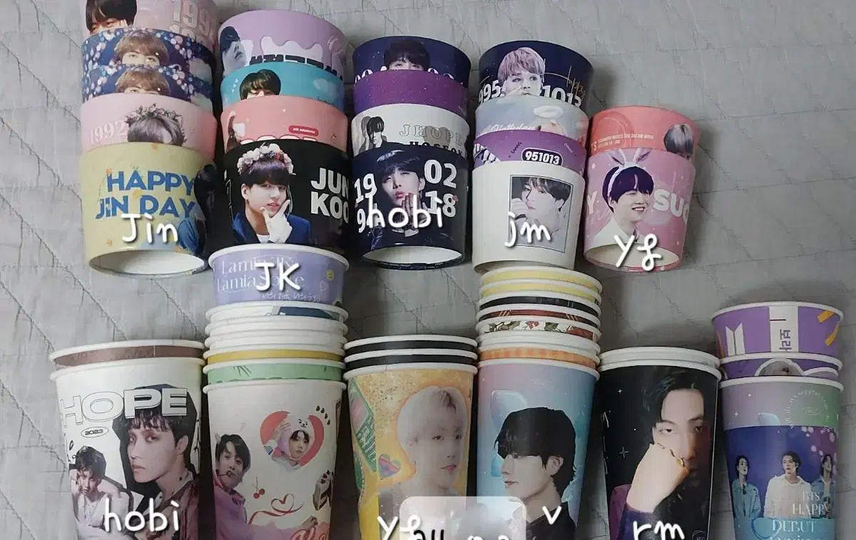 bts bangtan cupholder sankka pre-order benefit birthday cafe unofficial goods wts