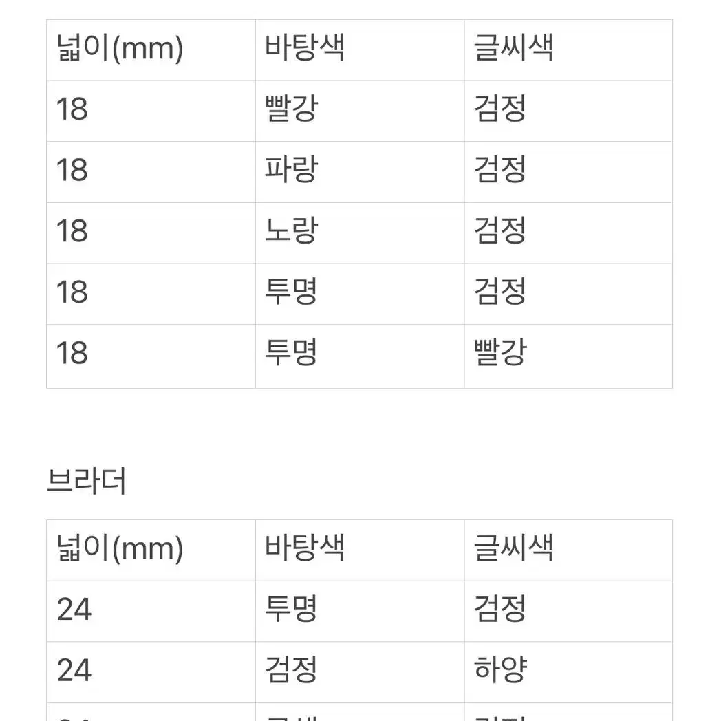 [테이프 48가지] 주문제작 라벨지 커미션 오더 브라더710 엡손리락쿠마