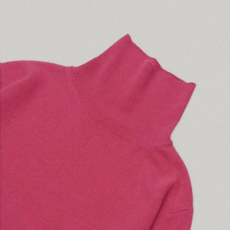 (새상품) 시엔느 Merino Wool Turtleneck_Magenta