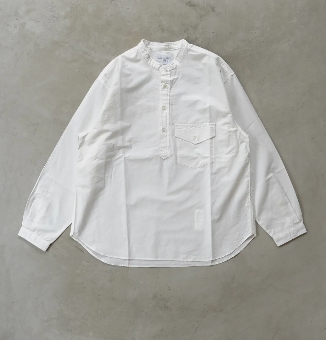 ENDS AND MEANS Men's P/O Pocket Cotton Shirt