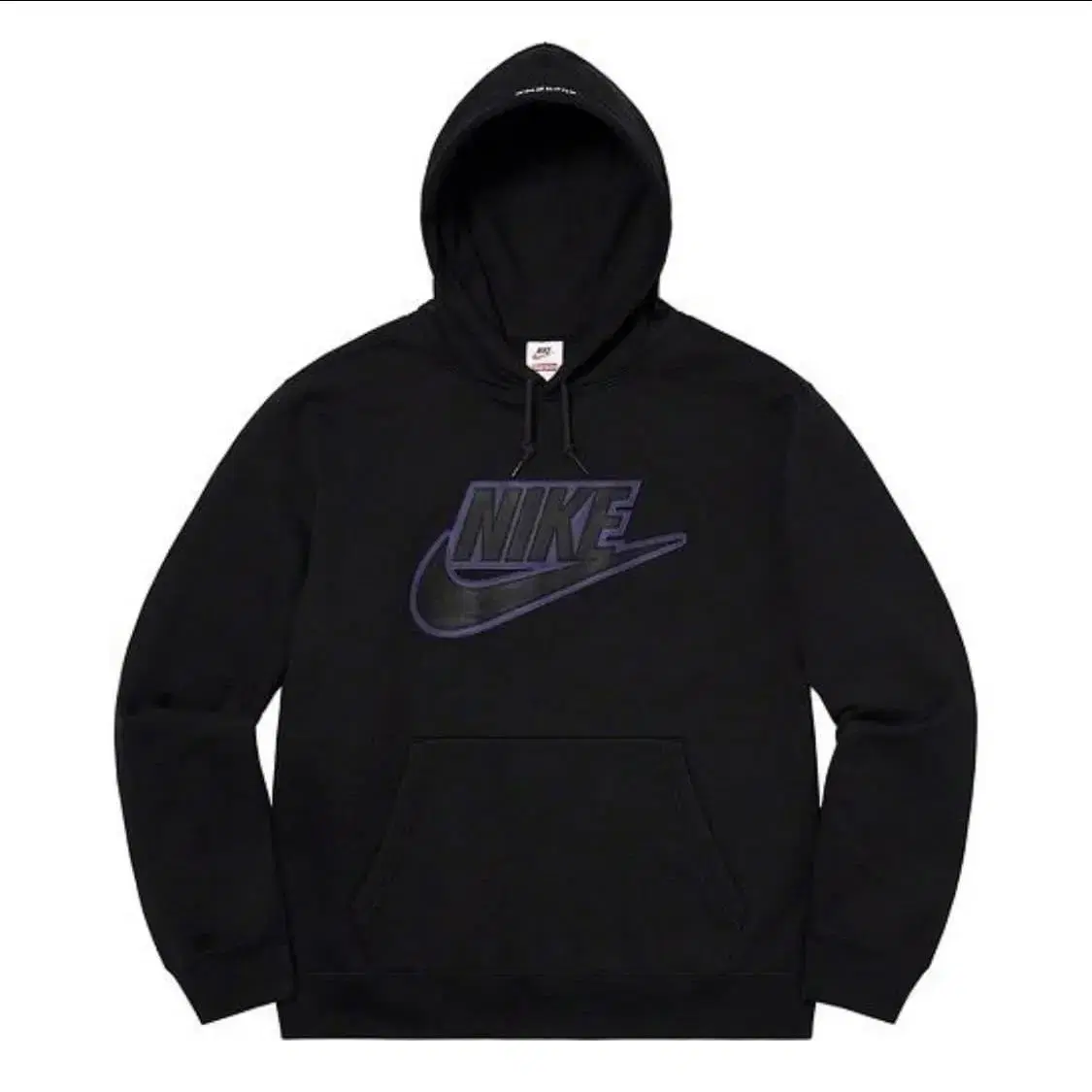 [M] Supreme Nike Leather Appliqué Hoodie 19FW