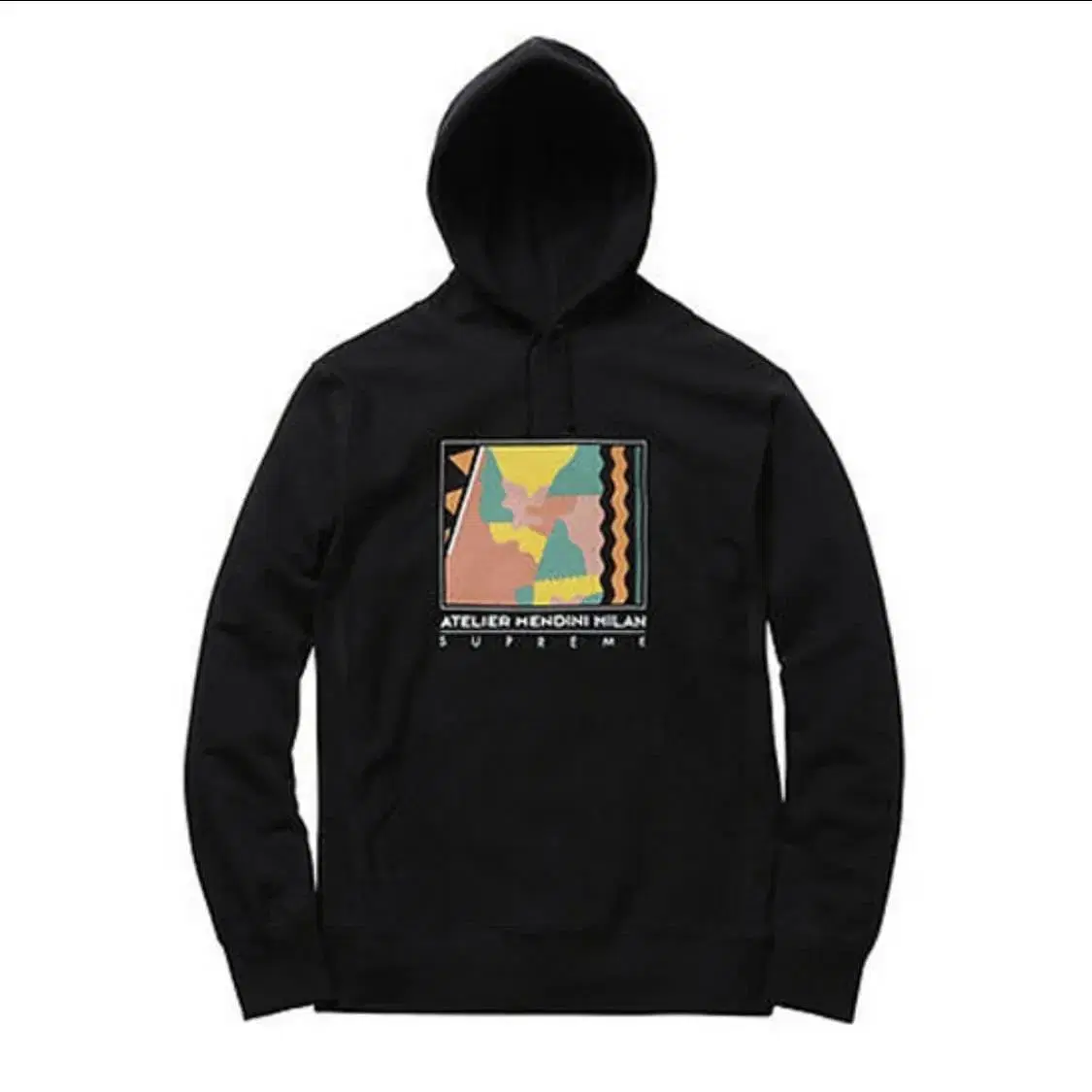 [M] 16SS Supreme Mendini Hoodie Black