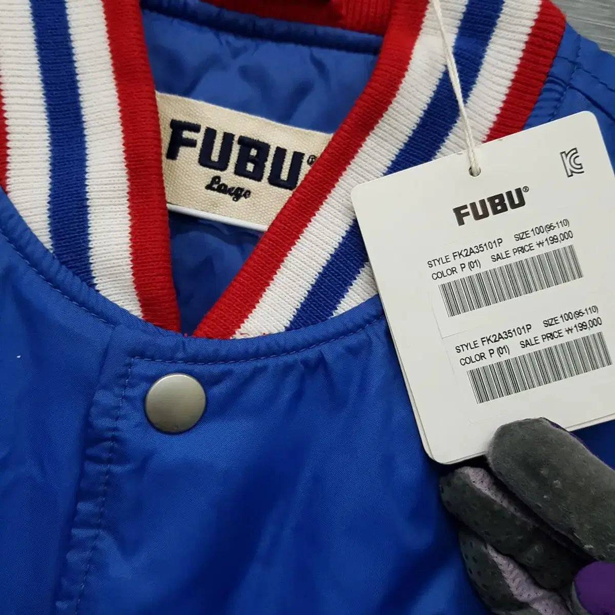 4106 새상품 FUBU 야구점퍼100