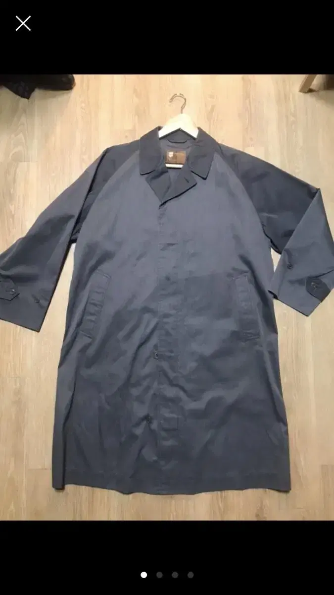 Japan Gray Trench Mac Coat Large