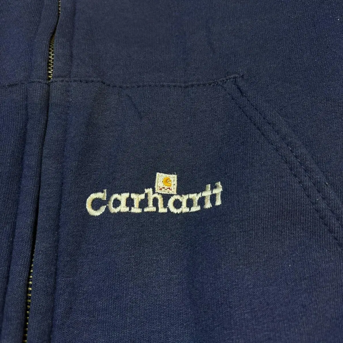 (No.9) Carhartt 칼하트 네이비 성조기 포인트 후드 집업