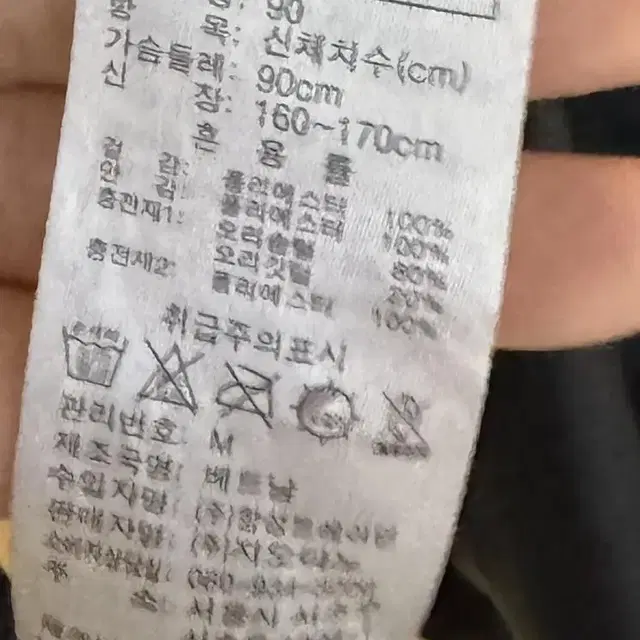 지오다노 오리털 롱패딩 / 90(M)