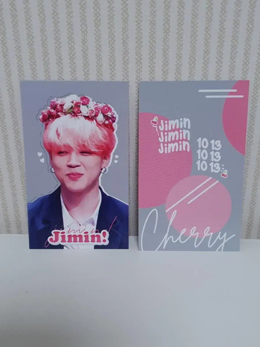 bangtan jimin unofficial goods photocard