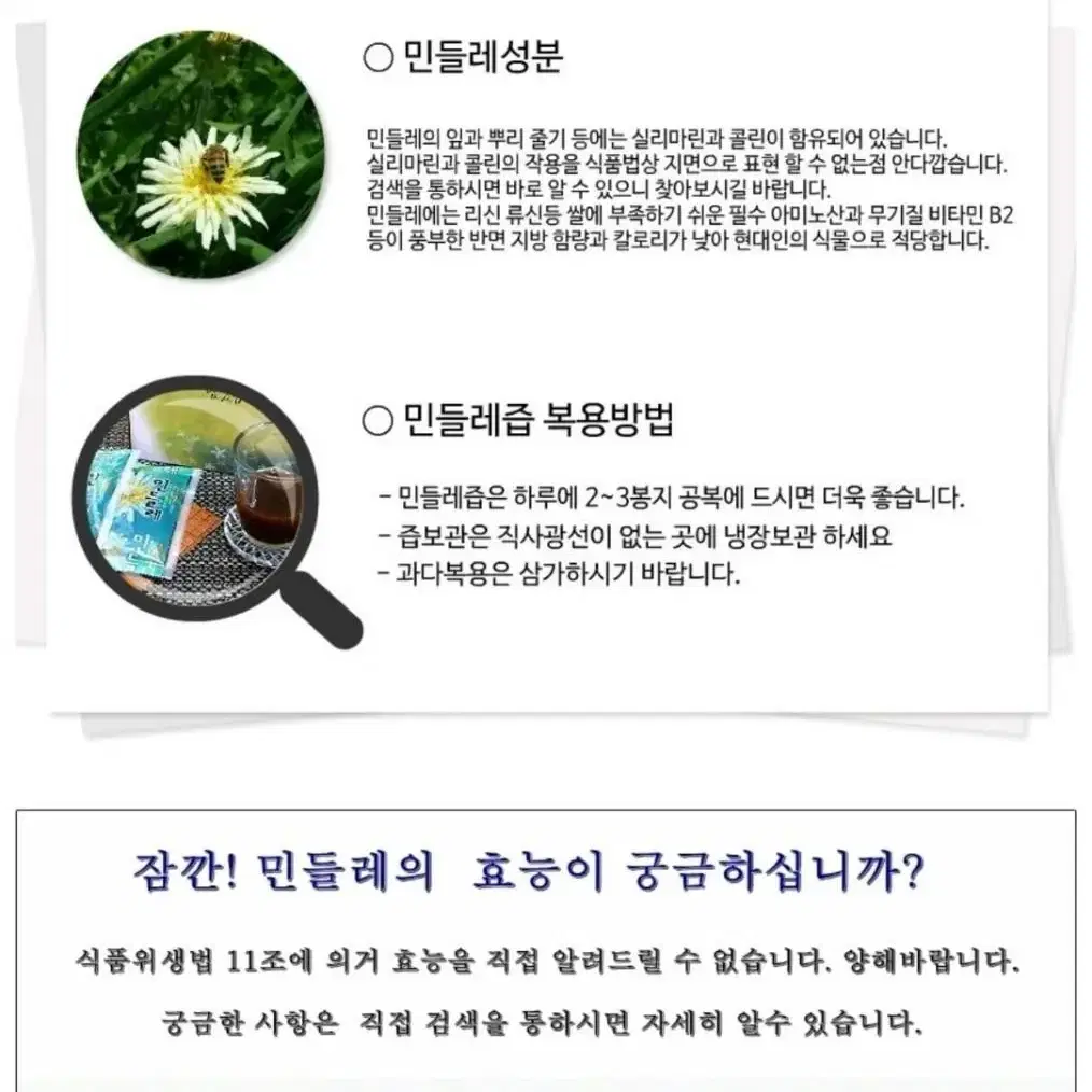 흰민들레즙