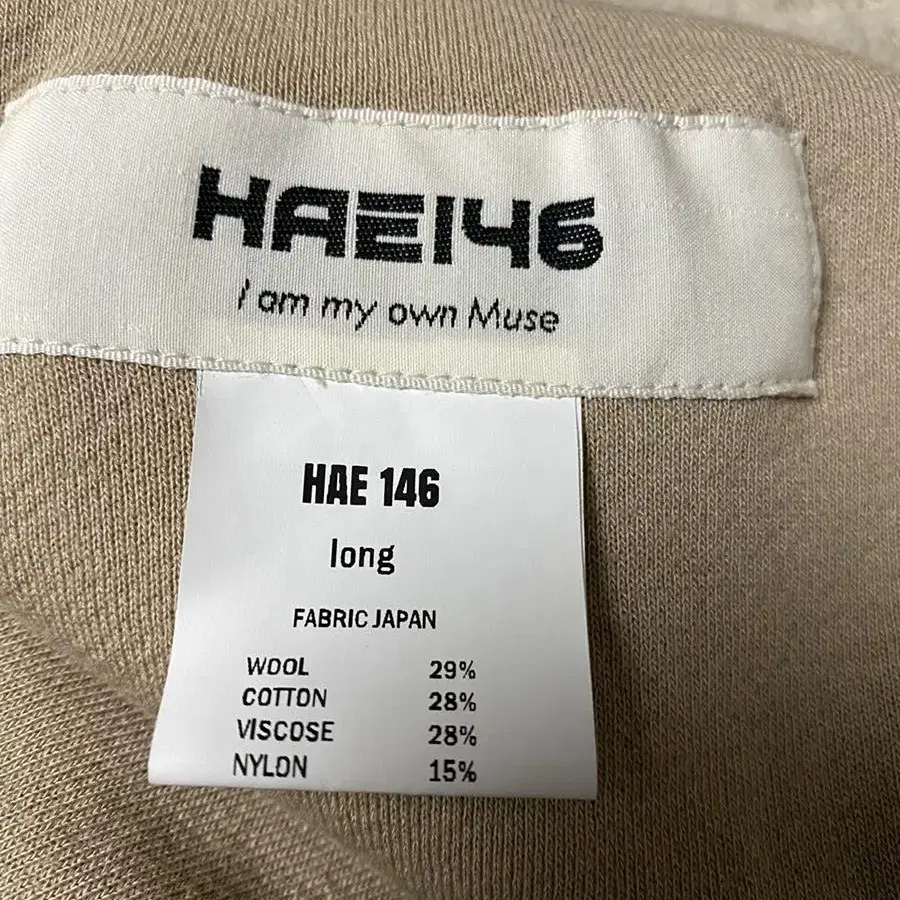 HAE146 웨이브 울팬츠 롱기장 베이지