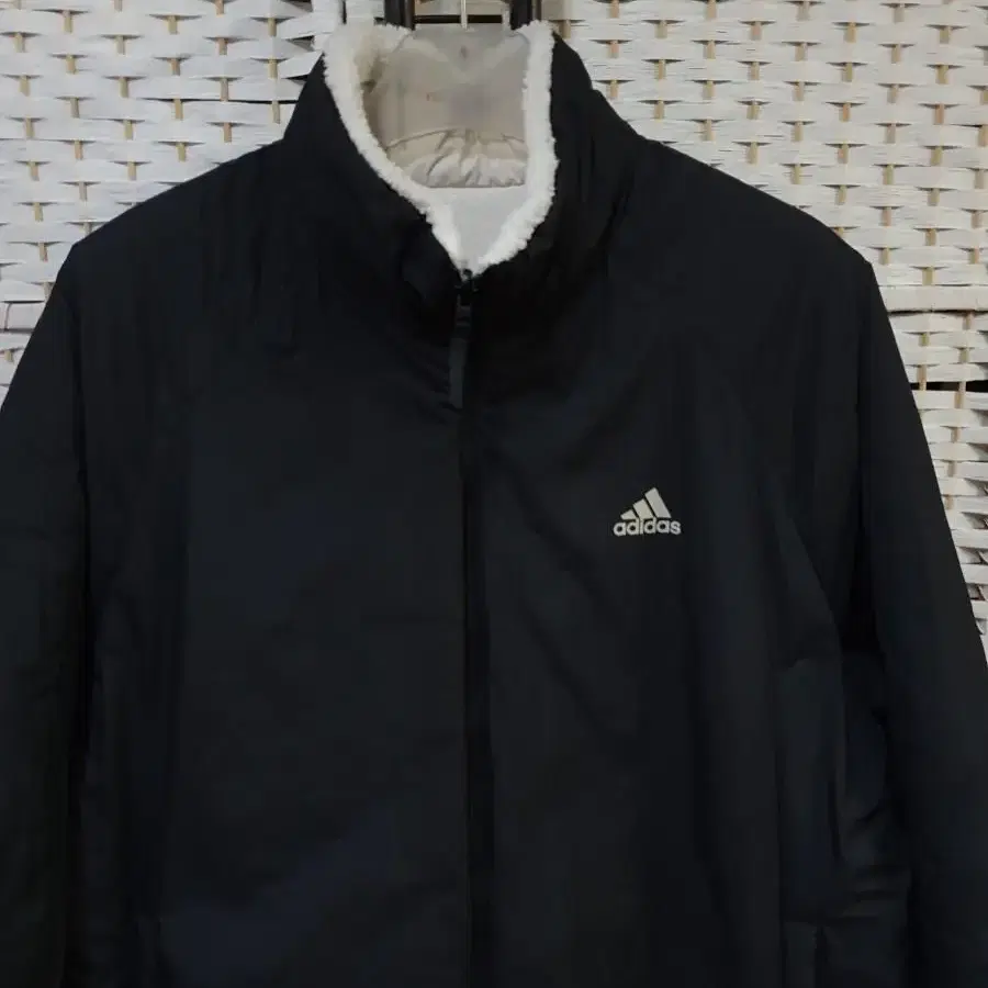 (1077) ADIDAS 아디다스 양면 후리스 뽀글이 점퍼 115 3XL