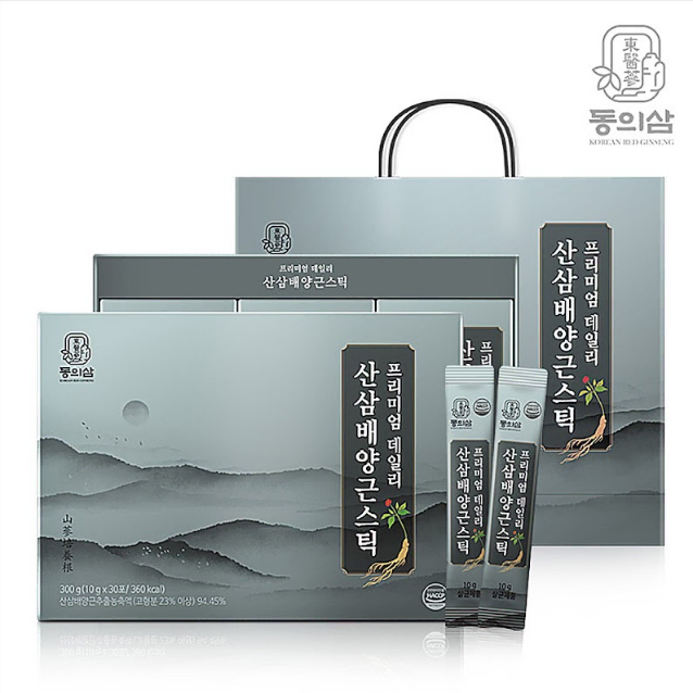 [새제품] 동의삼 프리미엄 데일리 산삼배양근스틱 (10g x 30포)