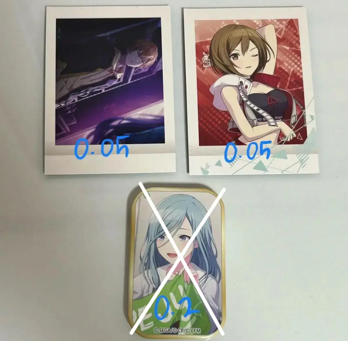 Prosecca Prosecca Akito Meiko polaroid pola / Shizuku Square Badge