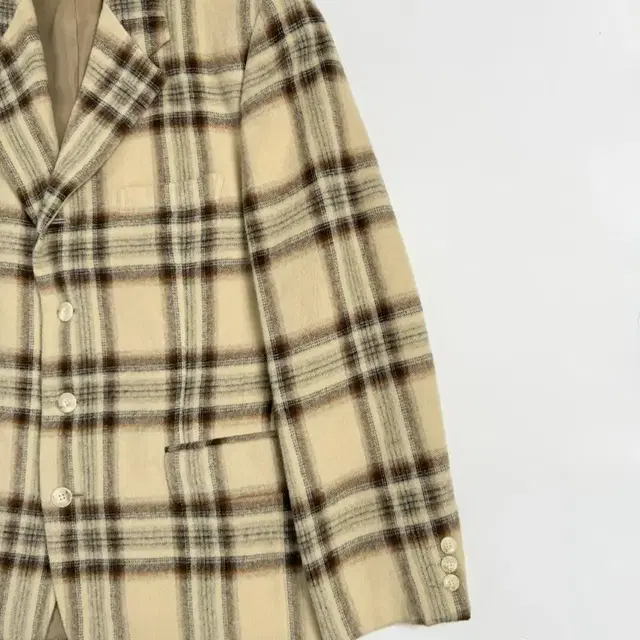 Vintage Check Wool Tailored Jacket