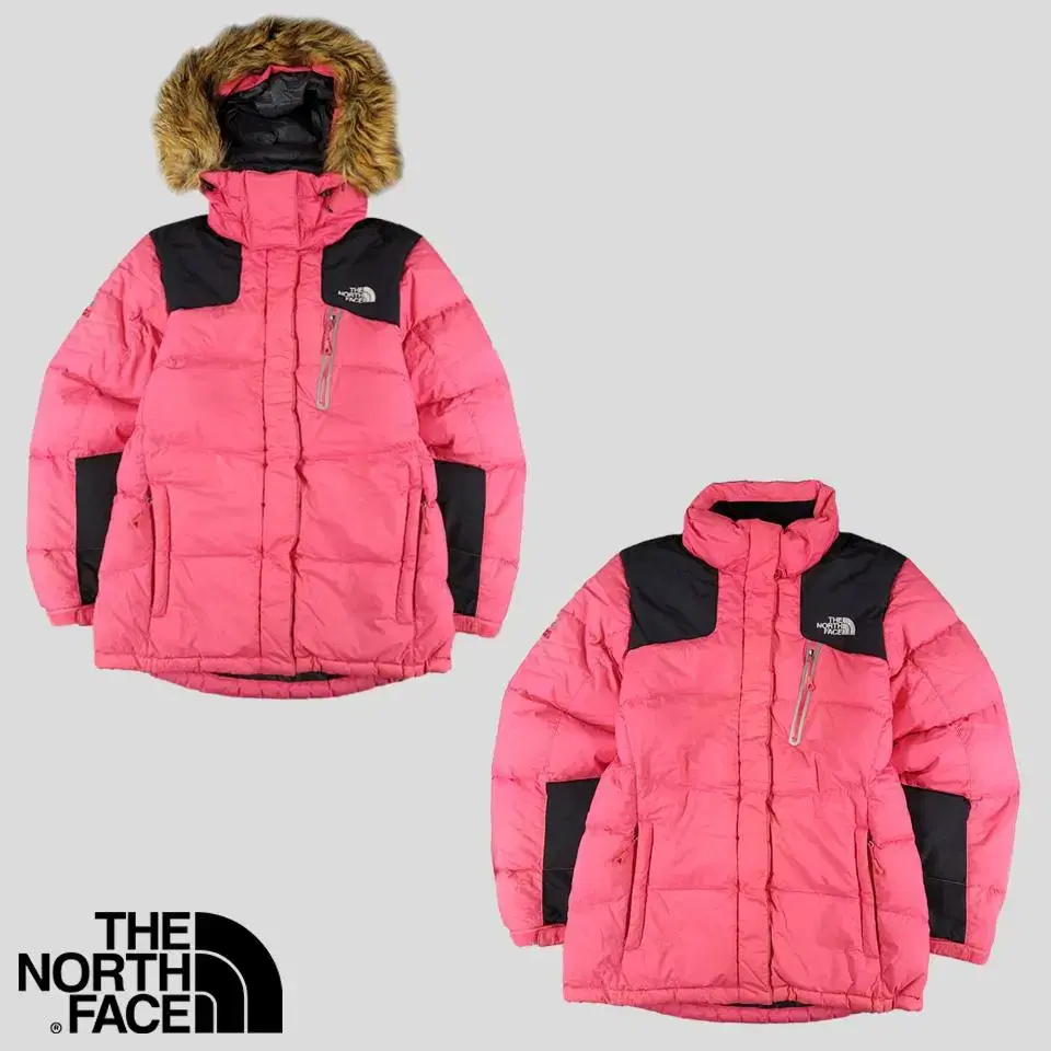 The North Face Pink Black Summit Series High Vent Prismatic Goose Down Puffer Da