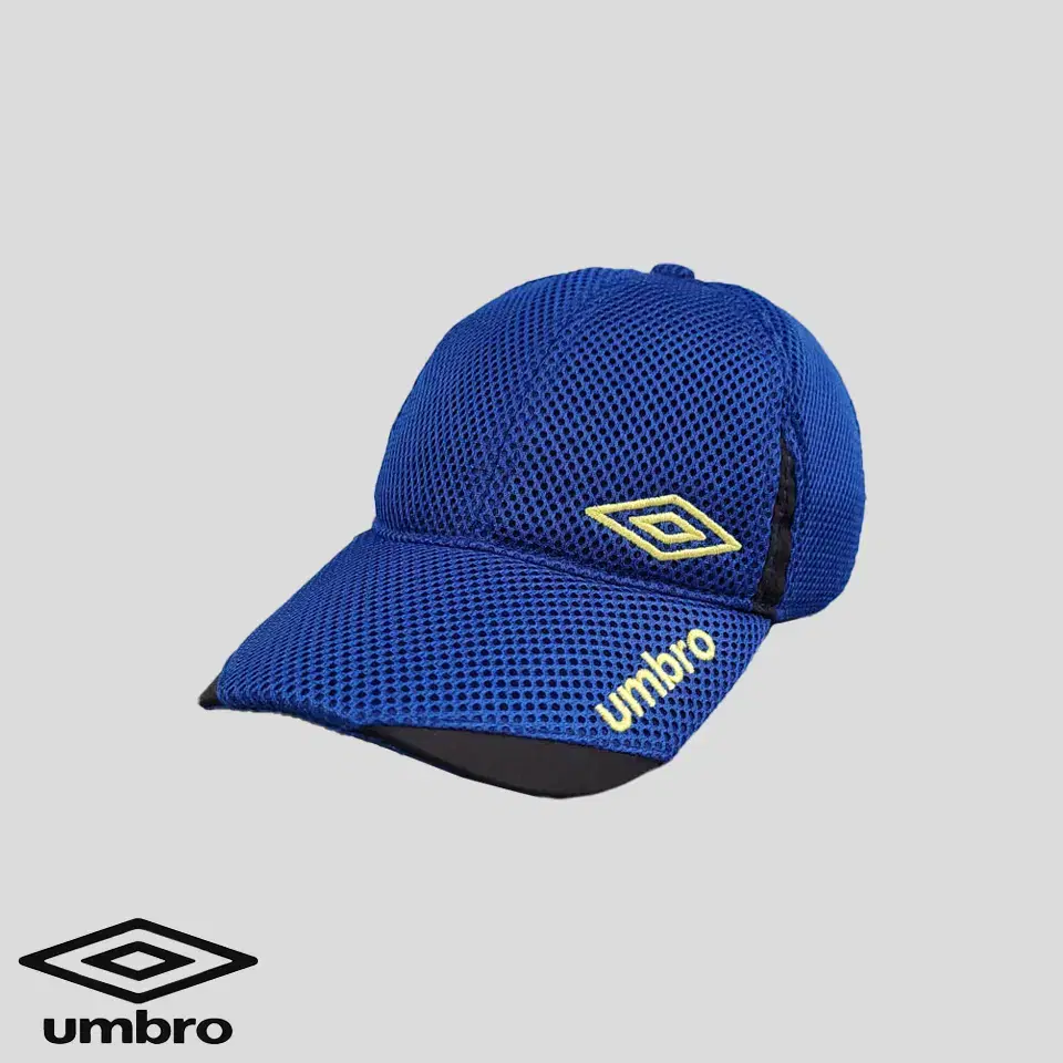 Umbro bloo black with fluorescent green embroidered mesh 6 panel ballcap baseball cap F