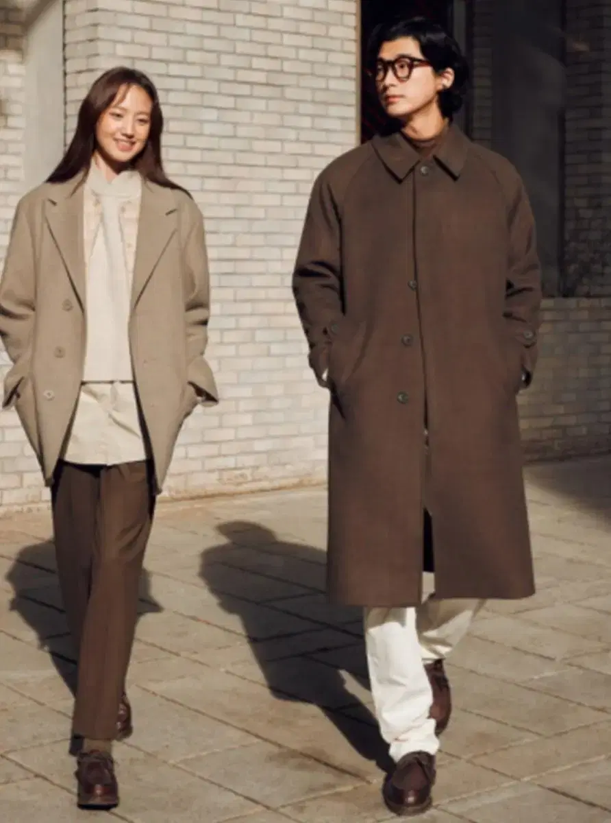 Uniqlo Balmacan Coat in Brown