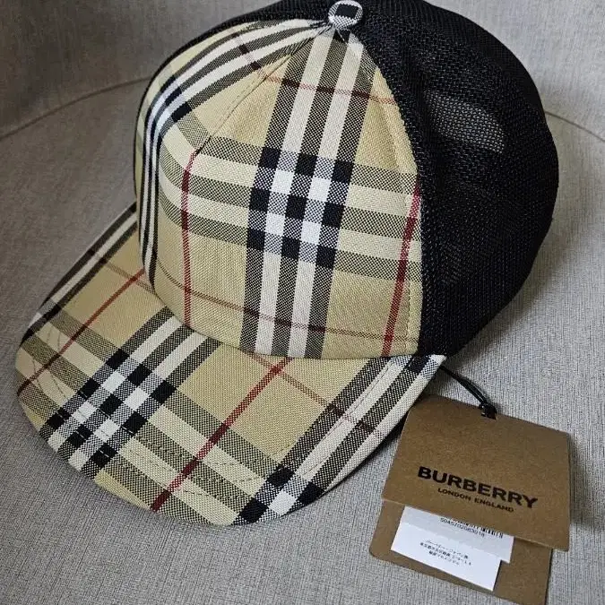 버버리 체크 메쉬 볼캡 burberry