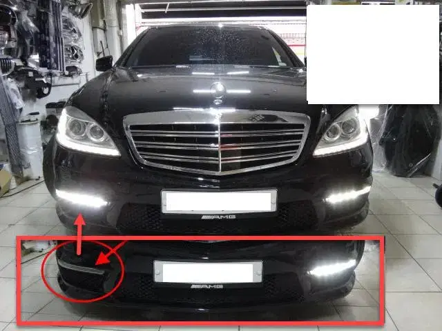 S63 S65 AMG  W221 후기 전용 oem LED 주간등 안개등