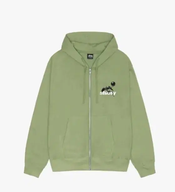 Stussy Apocalypse Hooded Zip-up MossSize Medium