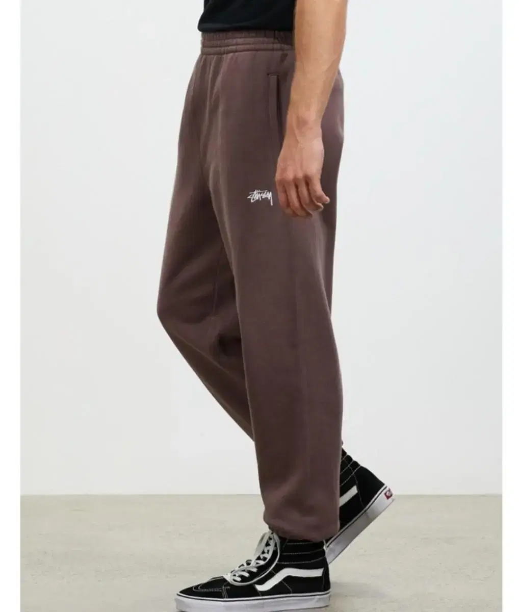 Stussy Logo Sweatpants Brown