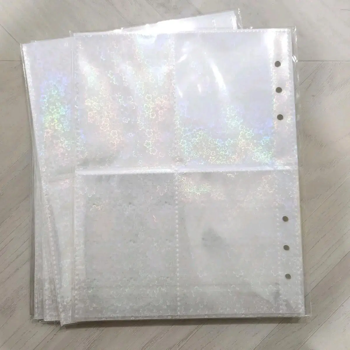 A5 photocard refillable 4-compartment crisscross 6-hole a5 binder