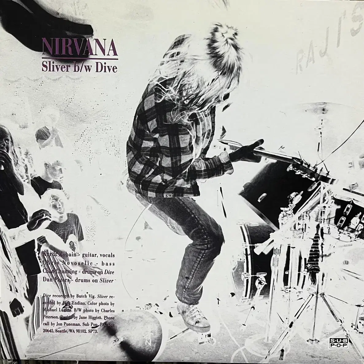 (7인치)너바나 Nirvana - Sliver lp