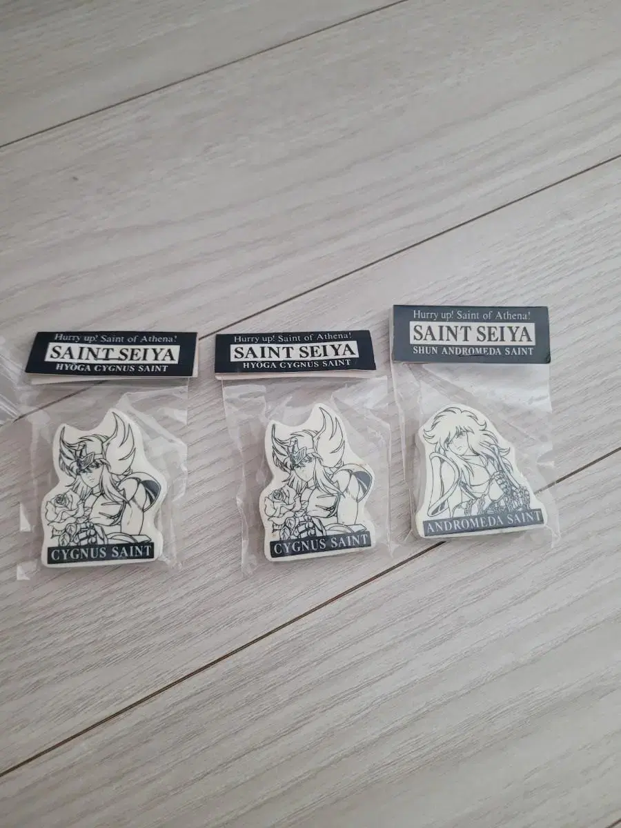 Unsealed Classic Hikigi) Saint Seiya Goods Eraser Set 1992