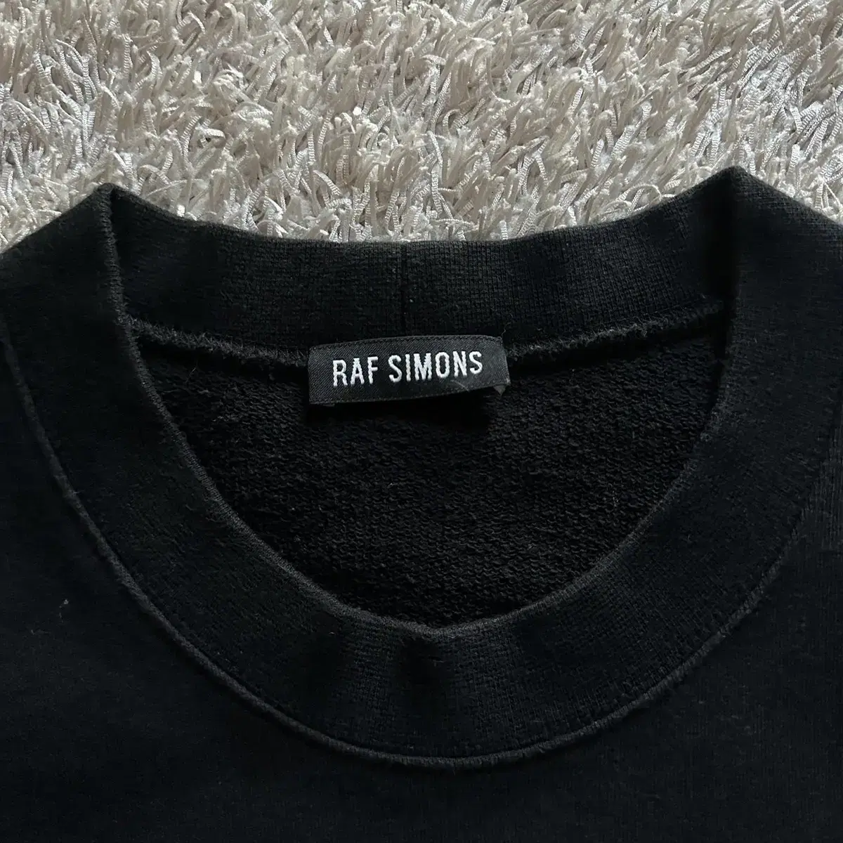 [M] 15SS 라프시몬스 RAF SIMONS 롤러코스터 맨투맨 블랙