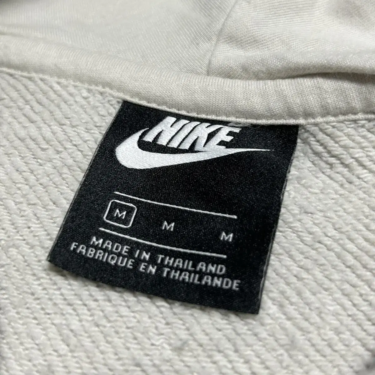 [ M ] Nike 나이키 빅로고 아이보리 후드티