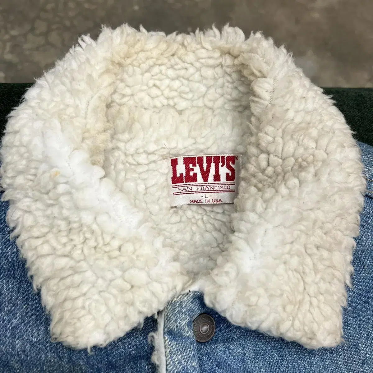 빈티지 80s Levis 리바이스 셰르파 데님자켓