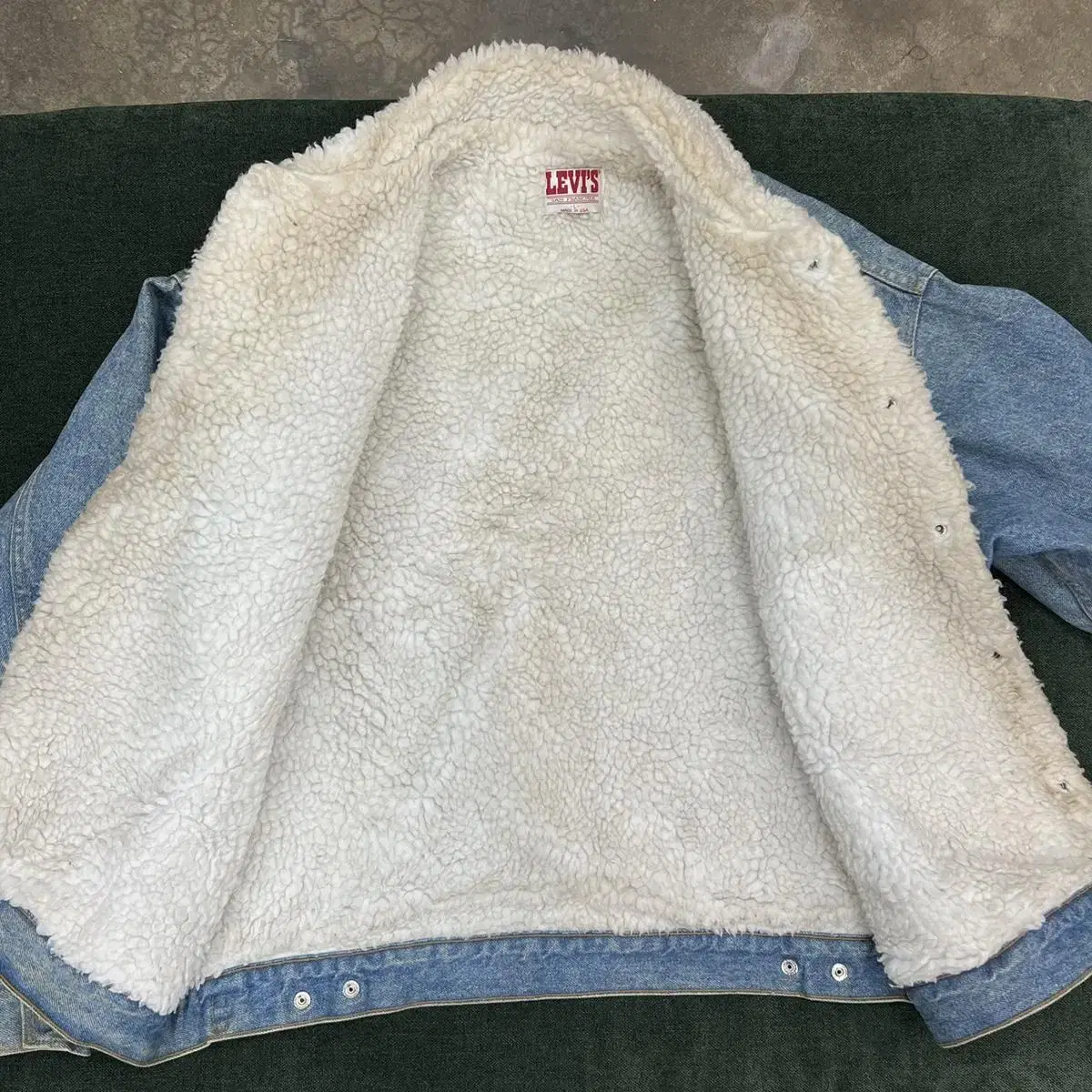 빈티지 80s Levis 리바이스 셰르파 데님자켓