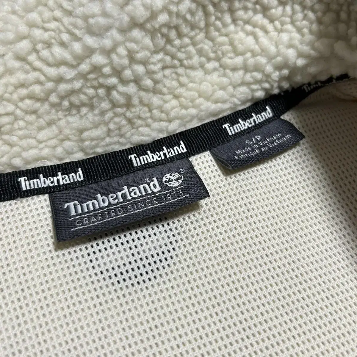 [ M ] Timberland 팀버랜드 쉐르파 베이지 후리스 집업 자켓