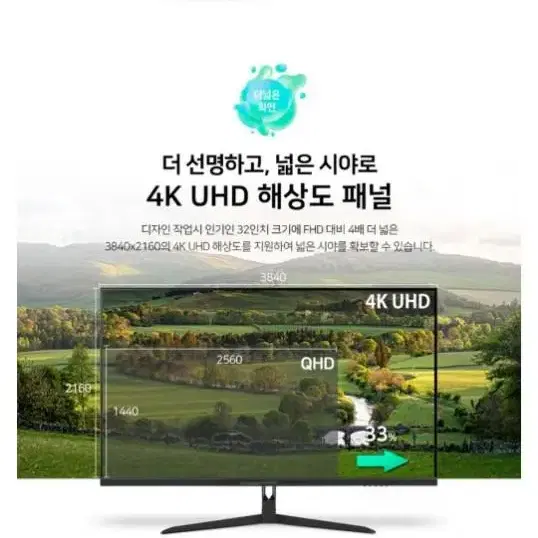 32인치 IPS 4K UHD HDR 무결점 모니터 팝니다.