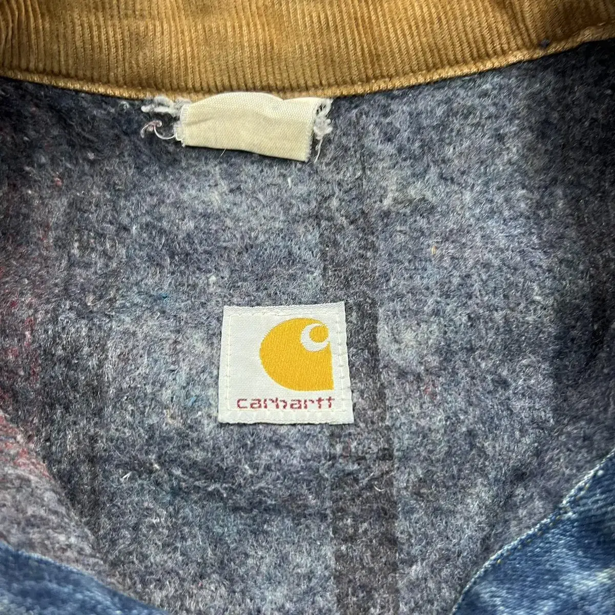 빈티지 Carhartt 칼하트 데님 블랑켓 자켓