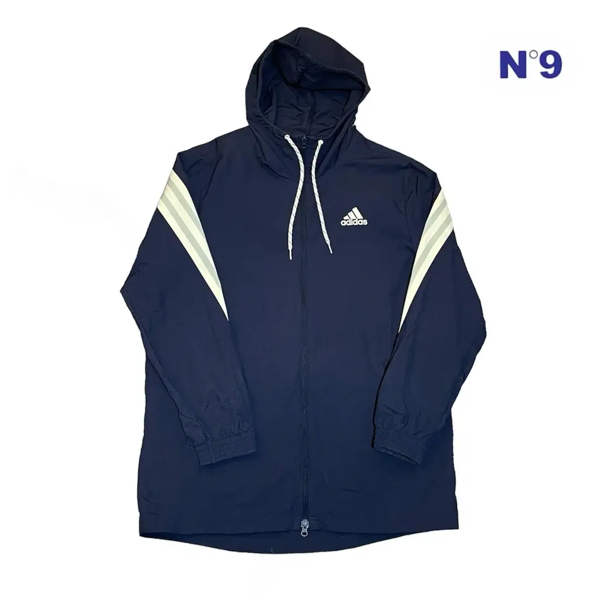 (No.9) Adidas Adidas Stringpoint Navy Hooded Windbreaker L