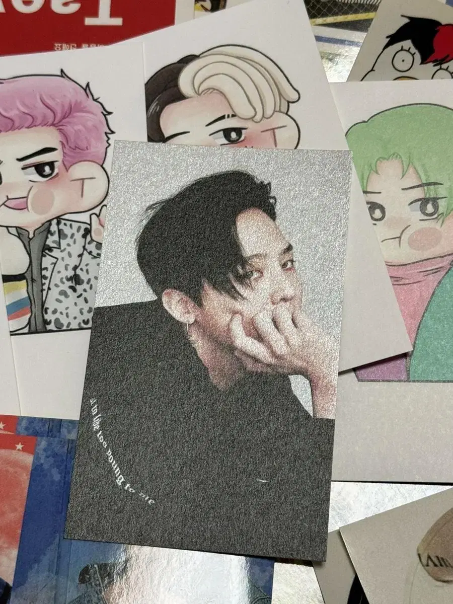 Photocard + 2 stickers for wind-ups