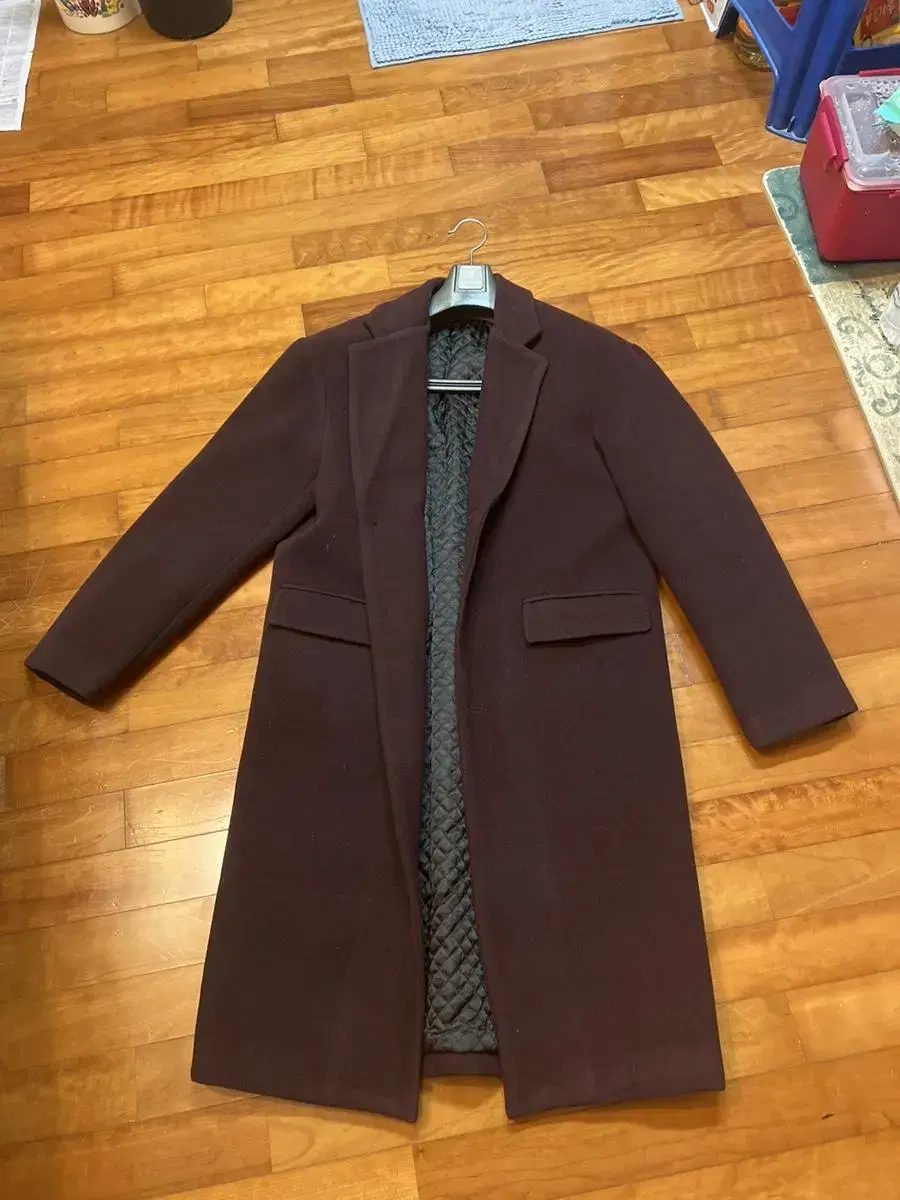 I'm selling a wine quilted coat from Okane.