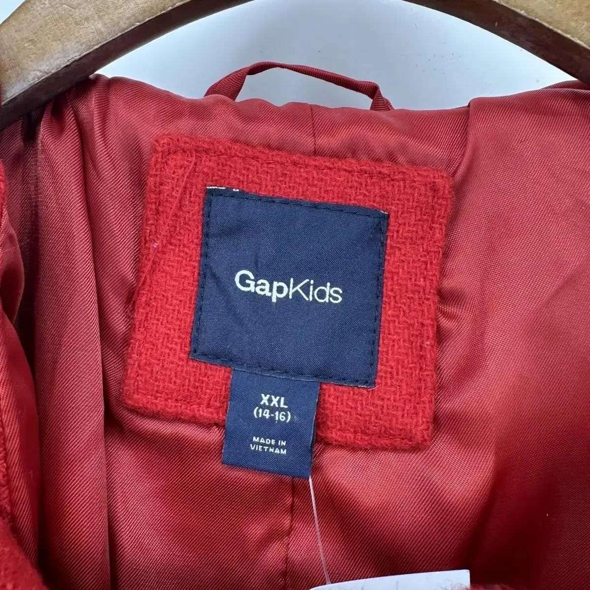 GAP 갭 키즈 떡볶이 코트 (2XL size / RED)