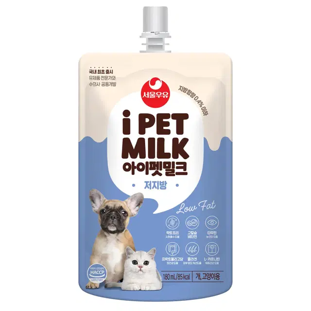 서울우유 아이펫밀크 180ml 프리미엄 / 저지방 강아지 고양이 우유