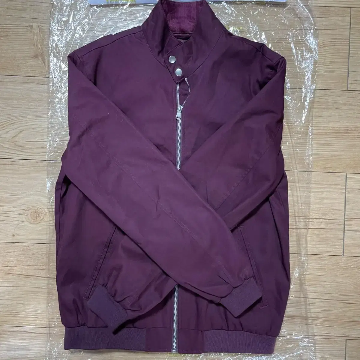 ASOS UK Purple Bomber Harrington Jacket