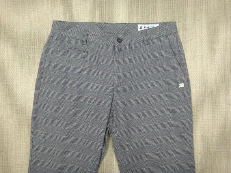 (34") black and white golf winter check pants